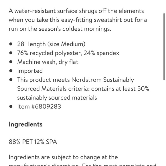 Sweaty Betty Eco Thermal Mock Neck Oversized Sweatshirt Naval Gray Small NWT! - Picture 9 of 10